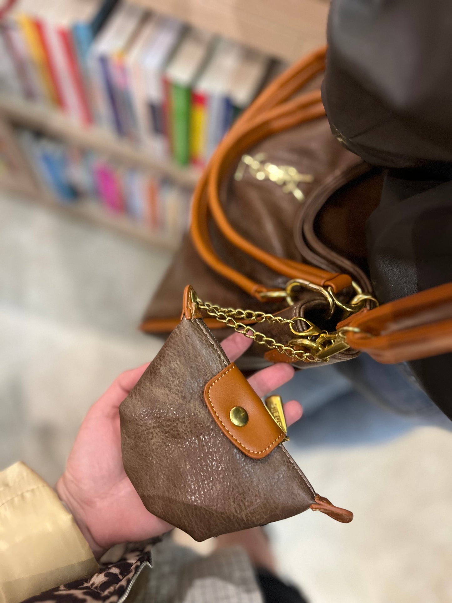 CARTERA YSL TOSTADO