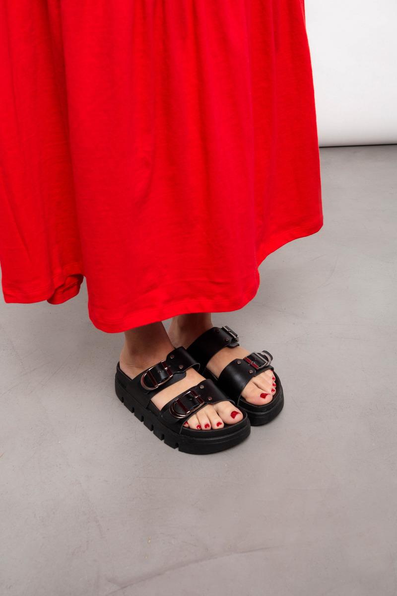 Sandalias Cuerina