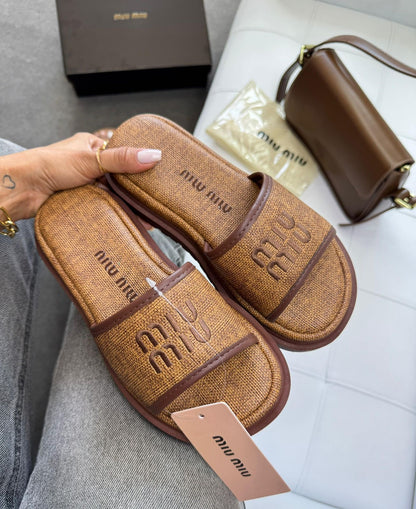 Sandalias Tipo Miu Miu